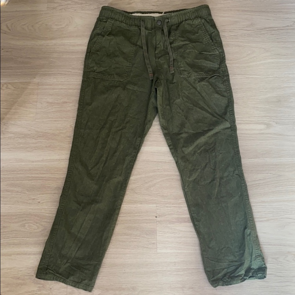 JackThreads Elastic Olive Green Pants